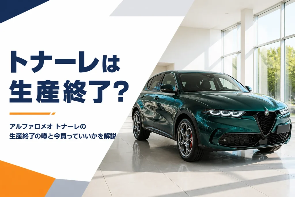 明るいショールームに展示された緑色のSUV
